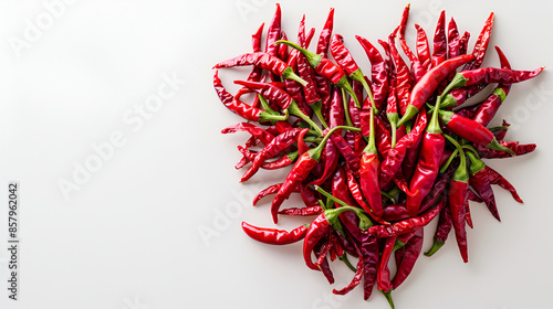 Chili peppers red hot spicy white background, red hot chili pappers natural organic, Fresh hot chili pepper, Red background, Bunches of fresh organic red and green hot chili peppers for sale 


