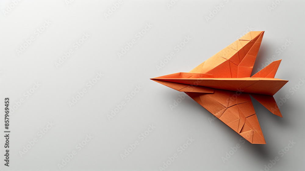 red paper plane on white background red paper plane on white background