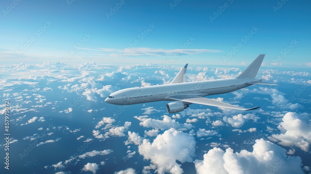 Obraz premium The Airplane in the Sky