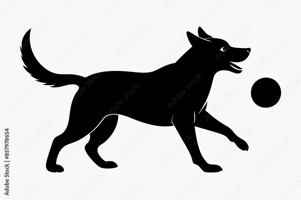 dog playing with a ball silhouette vector, isolated black silhouette of a dog collection
dog playing with a ball silhouette vector, isolated black silhouette of a dog collection