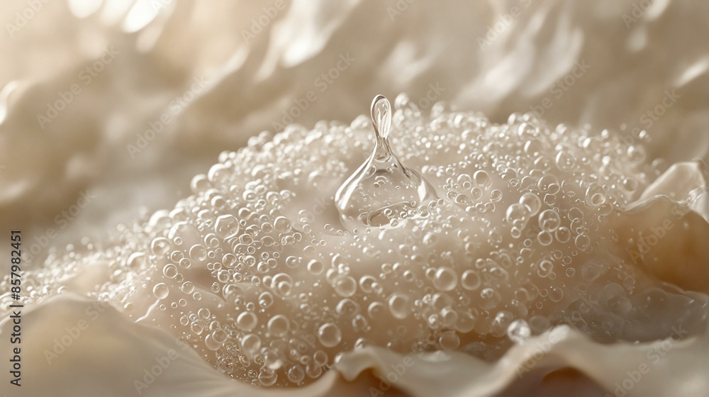 Skincare Serum Beads on Surface Skincare Serum Beads on Surface