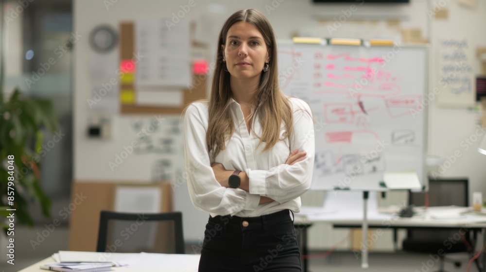 The confident businesswoman The confident businesswoman