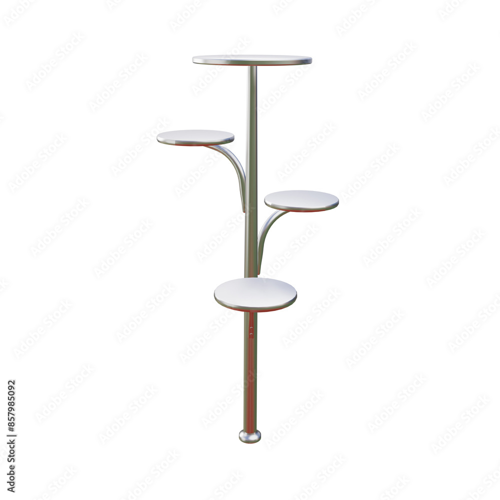 3 D illustration of plant stand icon 3 D illustration of plant stand icon
