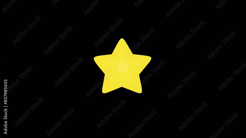 Cartoon Shiny Christmas Star animation on alpha Cartoon Shiny Christmas Star animation on alpha