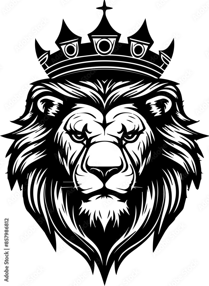 Obraz premium Lion vector transparent background PNG clipart