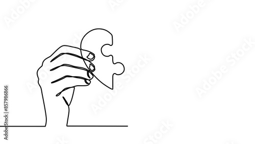 Animated video of a hand giving a heart and receiving a heart as a gift is cute and sweet. video greetings for Valentine's Day, birthday, love wishes for couples. single line walking video style.