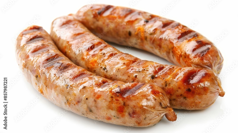 bratwurst sausage isolated on white background cut out bratwurst sausage isolated on white background cut out