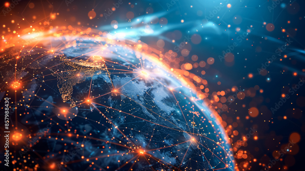 Obraz premium Global Network