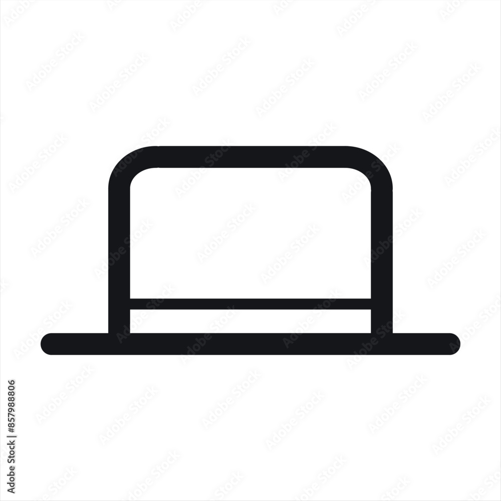 Vector illustration of a bowler hat, perfect for icons or use for clothing and fashion businesses Vector illustration of a bowler hat, perfect for icons or use for clothing and fashion businesses