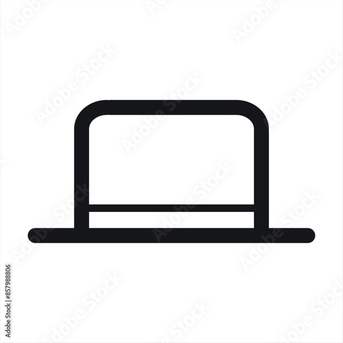 Vector illustration of a bowler hat, perfect for icons or use for clothing and fashion businesses