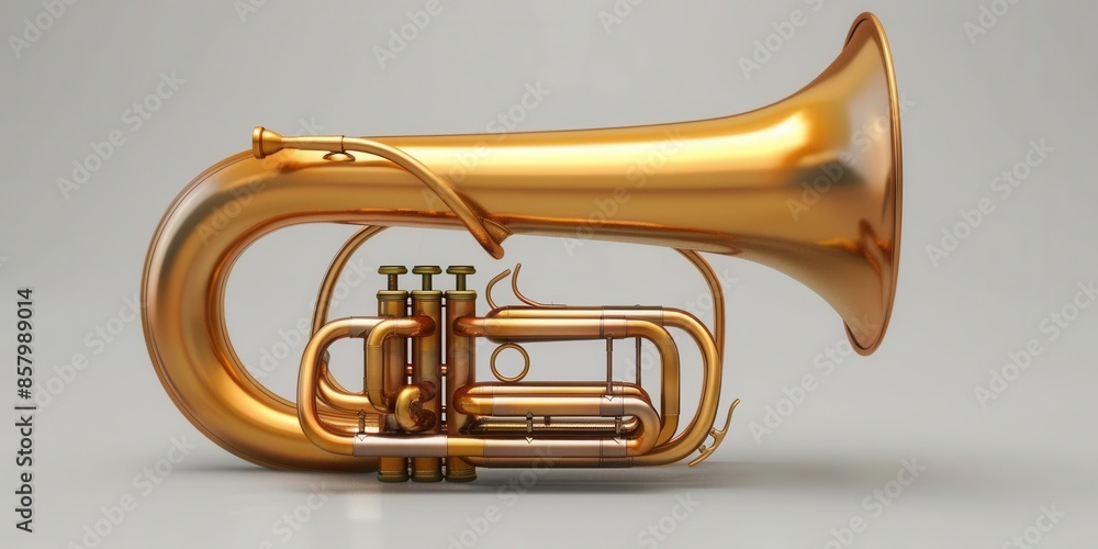 Fototapeta premium Majestic Tuba. Classical Music Harmony concept