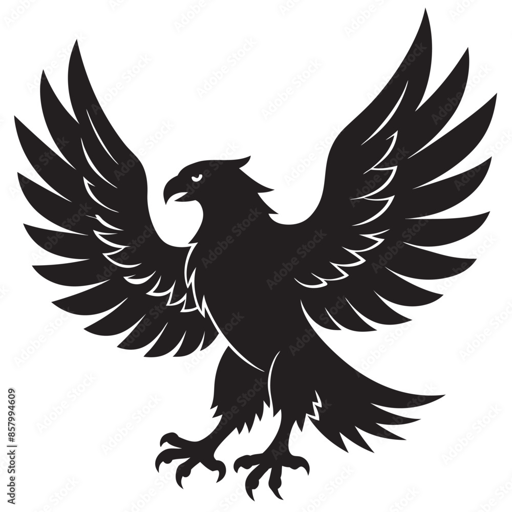 Obraz premium eagle silhouette vector