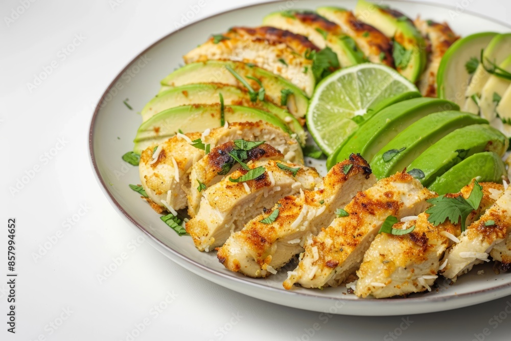 Exotic Caribbean Coconut-Chicken Bites with Avocado and Cilantro Exotic Caribbean Coconut-Chicken Bites with Avocado and Cilantro