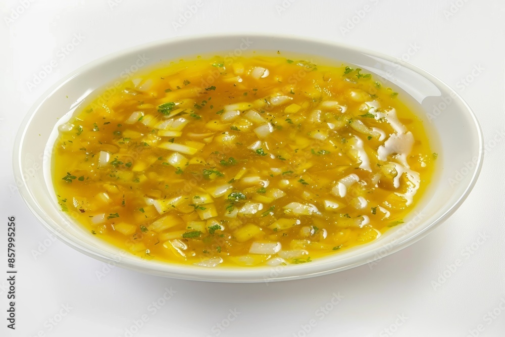 Vibrant Caribbean Garlic Sauce with Minced Garlic and Glistening Onions