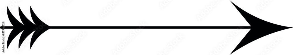 Vector isolated one single bow arrow. Black contour line. Hand drawn arrow Vector isolated one single bow arrow. Black contour line. Hand drawn arrow