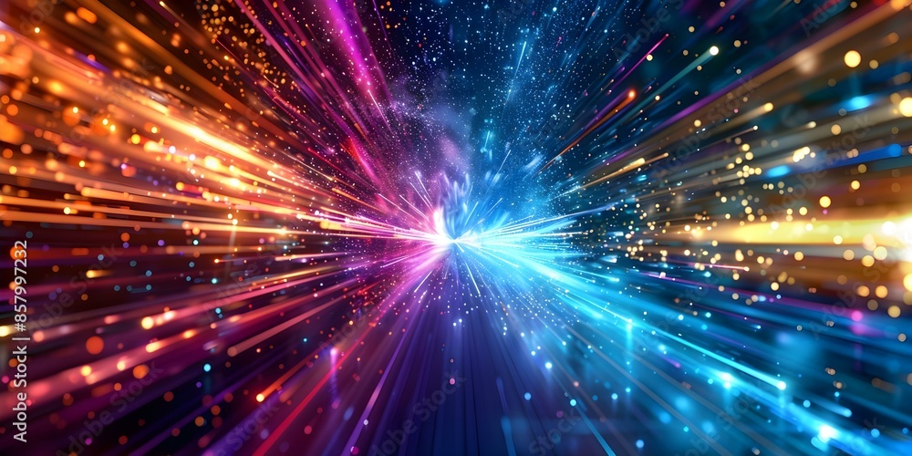 Gathering Colorful Streaks of Light Hand-Edited Towards the Event Horizon in Hyperspace. Concept Sci-fi Art, Light Painting, Space Photography, Hyperdrive Aesthetic, Creative Editing Gathering Colorful Streaks of Light Hand-Edited Towards the Event Horizon in Hyperspace. Concept Sci-fi Art, Light Painting, Space Photography, Hyperdrive Aesthetic, Creative Editing