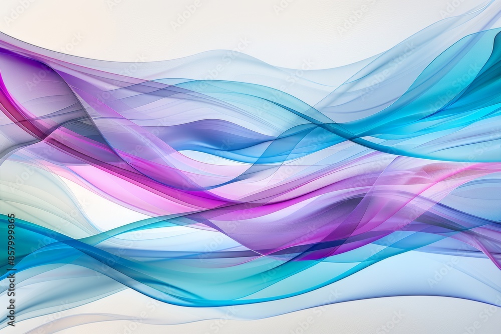 Fototapeta premium Colorful abstract wave design with vibrant gradient hues