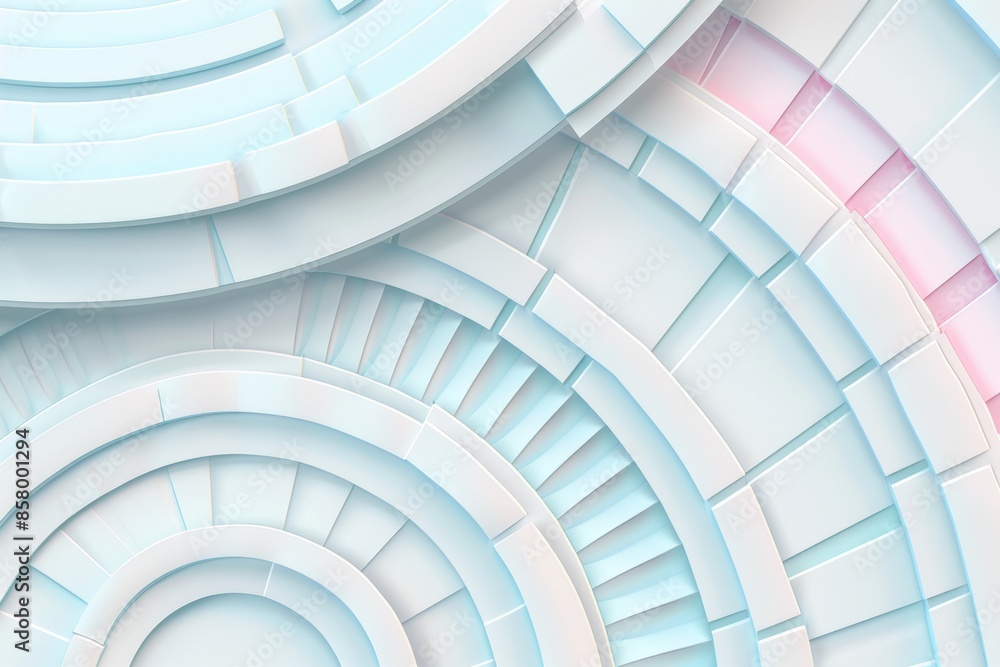 Fototapeta premium Abstract blue and pink spiral pattern design
