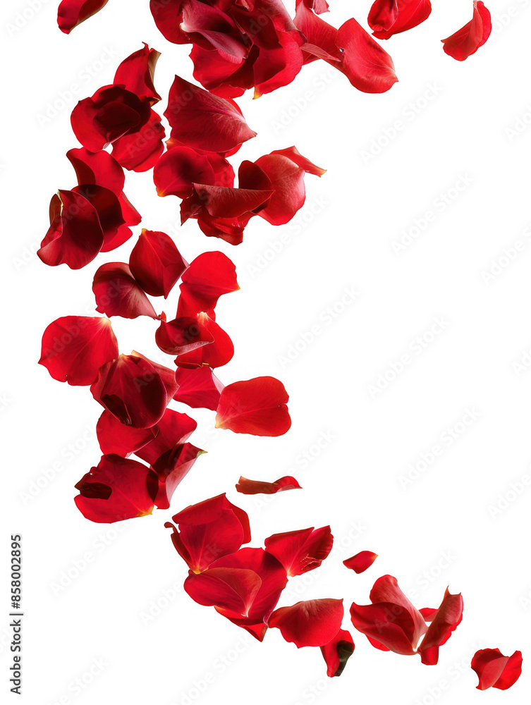 Falling Red Rose Petals Falling Red Rose Petals