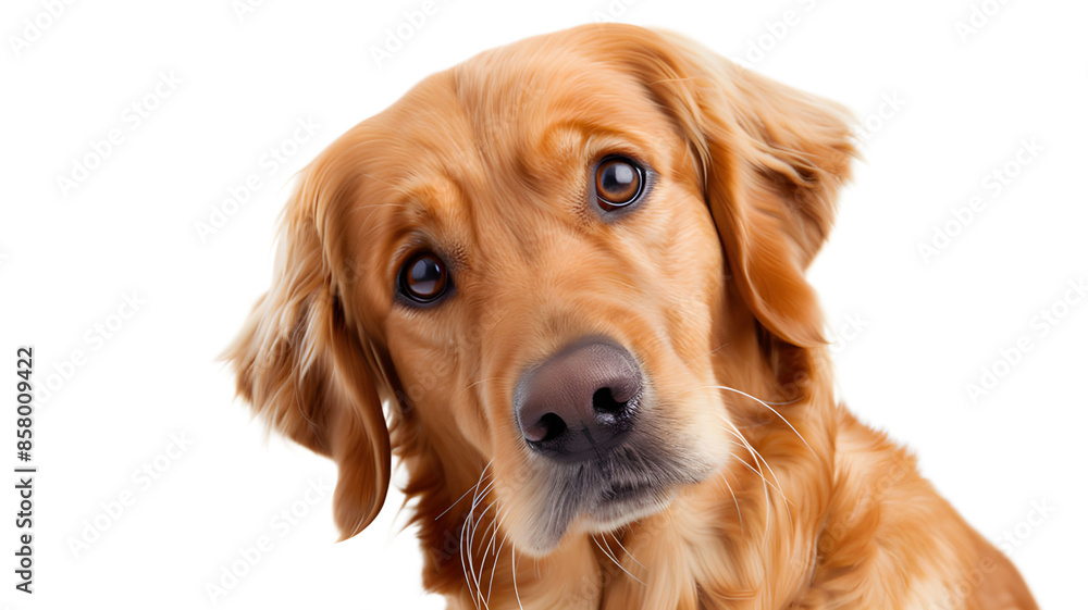 Sweet Golden Retriever with Head Tilt Sweet Golden Retriever with Head Tilt