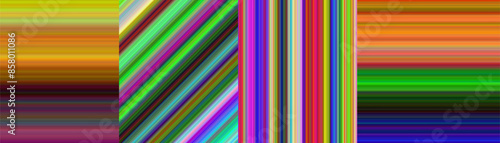 Abstract gradient background set