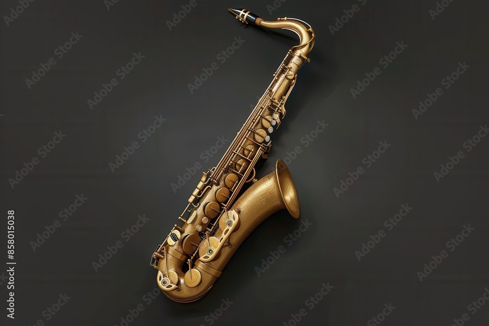 Obraz premium Melodic Harmony. Capturing the beauty of the saxophone in a peaceful setting