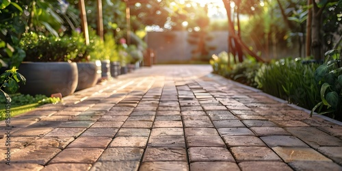 Revitalize Your Terrace Pavers with High-Pressure Washing for a Full Outdoor Makeover. Concept Outdoor Cleaning  Terrace Renovation  High-Pressure Washing  Paver Revitalization  Outdoor Makeover