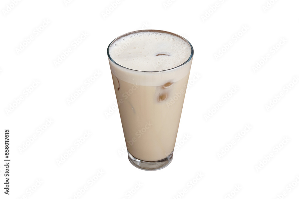 iced cappiccino, isolated on white background iced cappiccino, isolated on white background