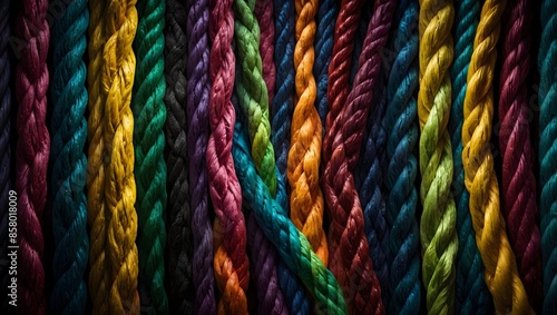 Intertwined Colors: Braided Rope Details