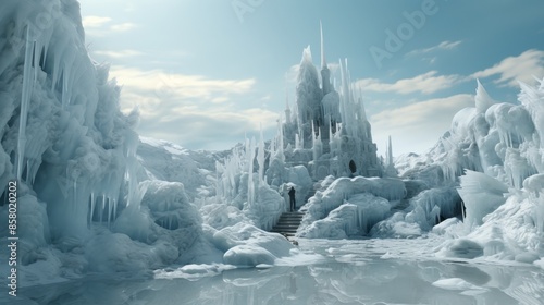 A Towering Castle Made of Ice © ArtFestive
