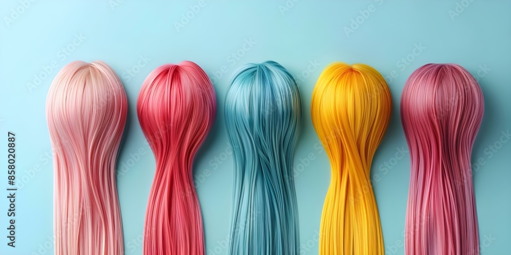 Tools for Achieving Colored Hair in Ombre or Balayage Styles. Concept Tools for Achieving Colored Hair in Ombre or Balayage Styles. Concept