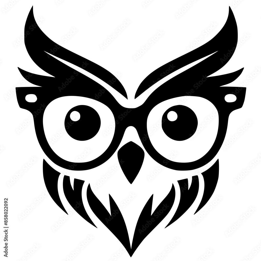 Owl logo silhouette Owl logo silhouette