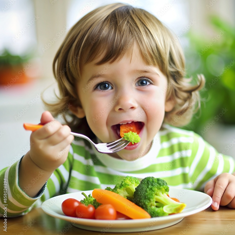 child eat vegetable, closeup
,realistic child eat vegetable, closeup
,realistic