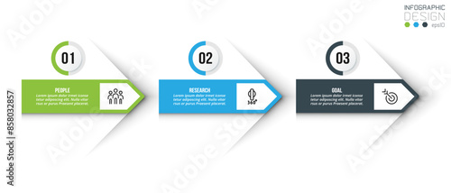 Timeline chart business infographic template.
