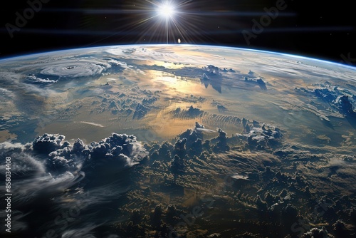 aweinspiring view of the earth from space showcasing the beauty and fragility of our planet