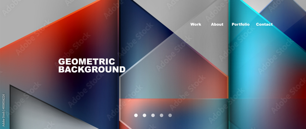 Gradient triangle geometric minimal wallpaper