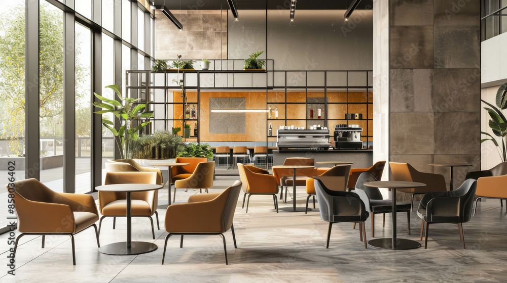 Group meetings in public spaces with contemporary styling and technology, enhanced by AI generative. Group meetings in public spaces with contemporary styling and technology, enhanced by AI generative.