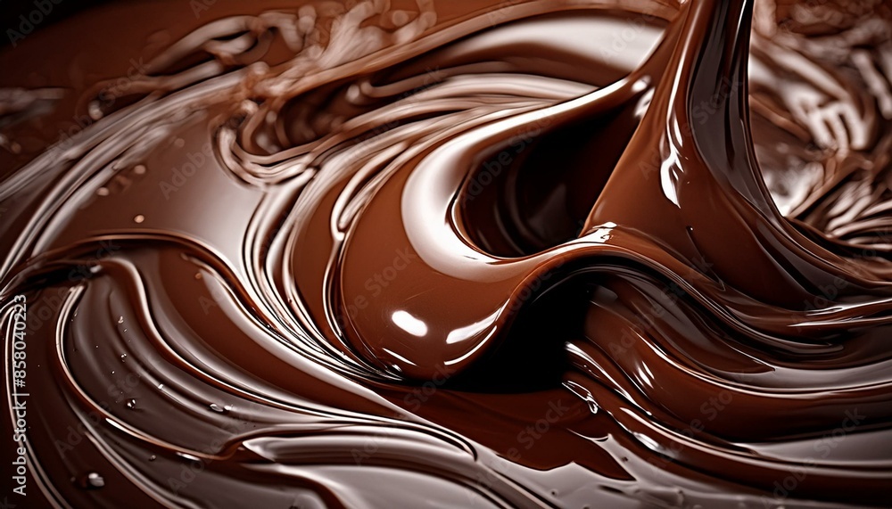 melted dark chocolate flow melted dark chocolate flow