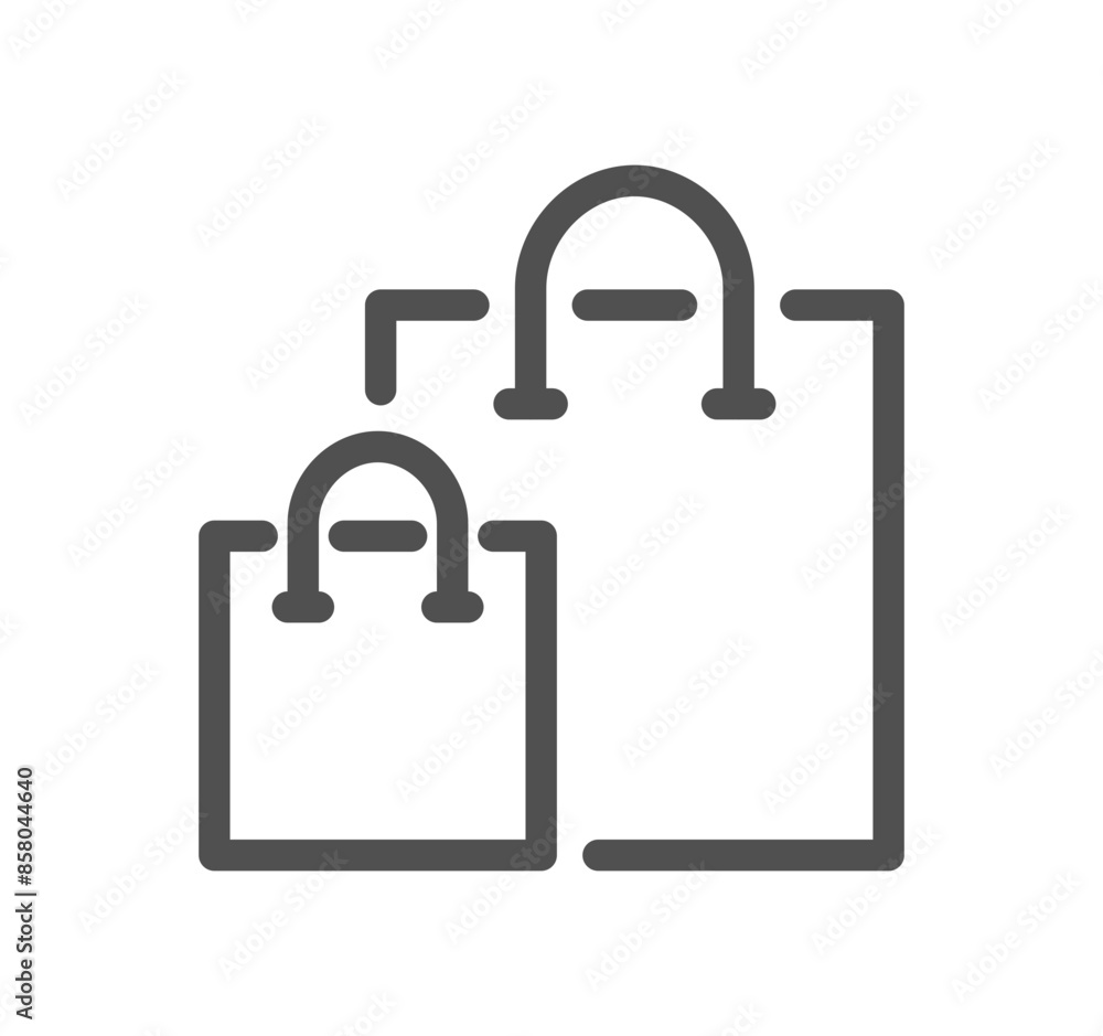 Shopping bag related icon outline and linear vector.
Shopping bag related icon outline and linear vector.