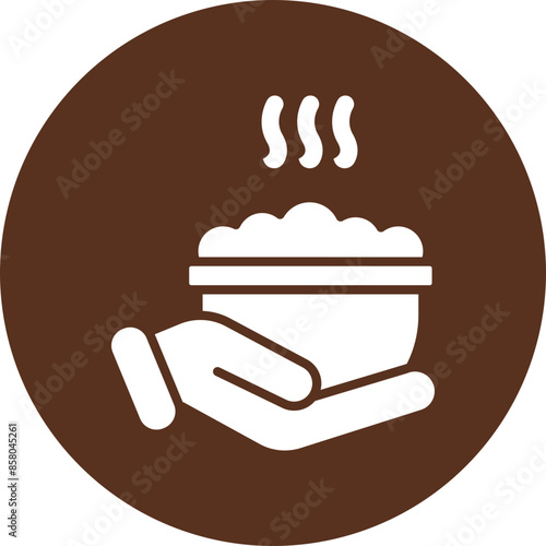 Food Glyph Circle Icon