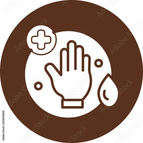 Sanitation Glyph Circle Icon