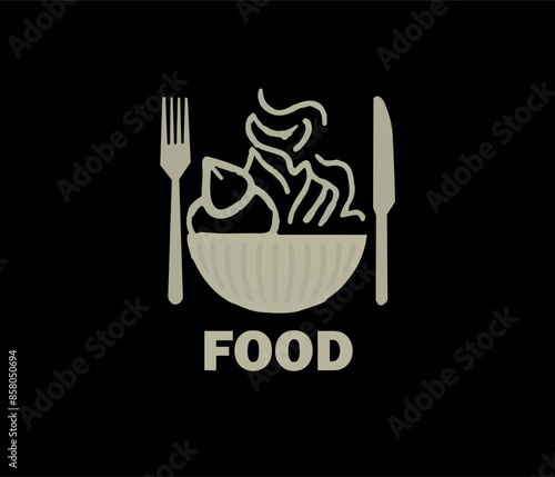 A Creative Restaurant Food Logo Vector Design.
