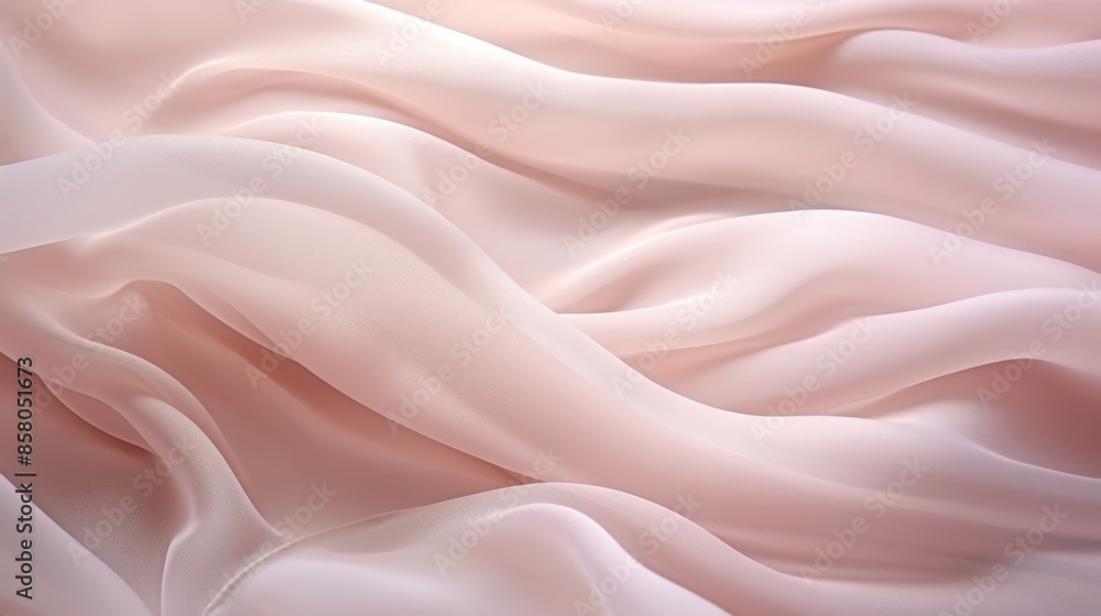 Obraz premium Pleated and ruffled chiffon fabric.