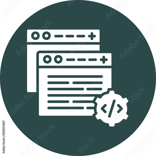 Features Glyph Circle Icon
