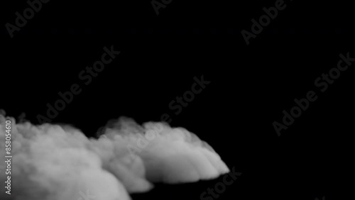 White smoke on the ground. Can be used as a special effect for your projects, video texture or background for designs, scenes, etc. 