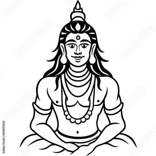 Maha Shivratri Shankar Mahadev Lord Shiva vector 