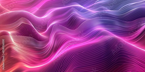 Abstract Purple and Pink Swirling Waves