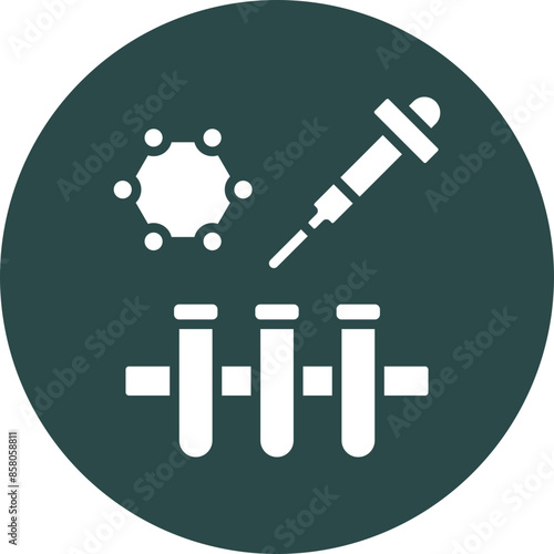 Disruption Vector Glyph Circle Icon Design