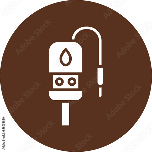 Ph Meter Vector Glyph Circle Icon Design