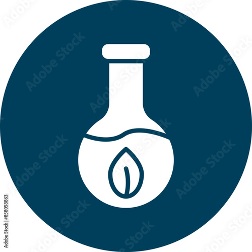 Bioengineering Vector Glyph Circle Icon Design